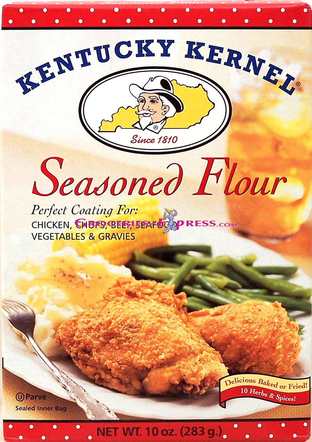 Kentucky Kernel  seasoned flour perfect for chicken, chops, beef, seafood, vegetables & gravies Full-Size Picture